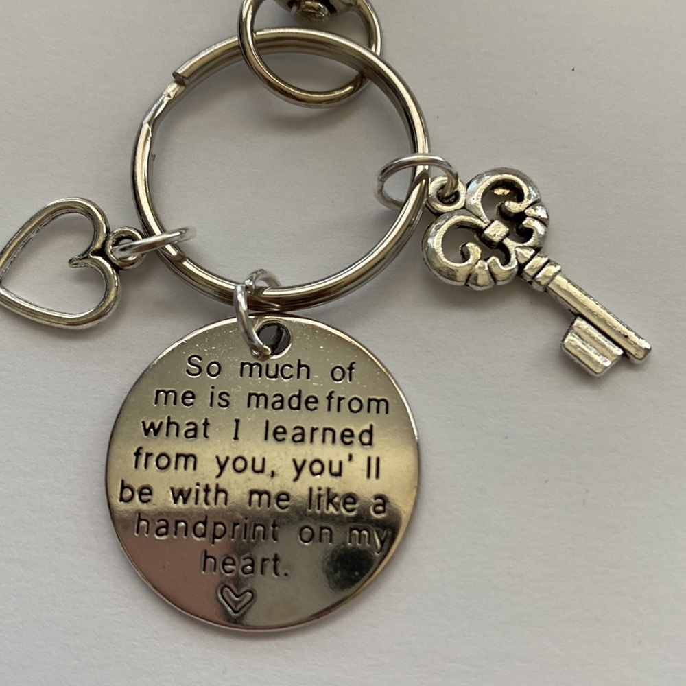 Handprint ✋on my Heart ❤️ Keyring - Picture 2 of 3